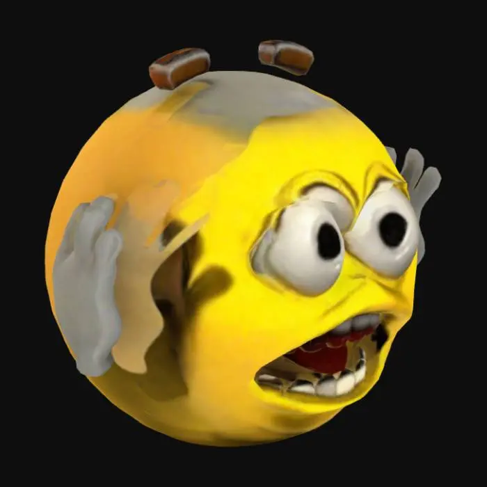 3D model for Surprised Emoji