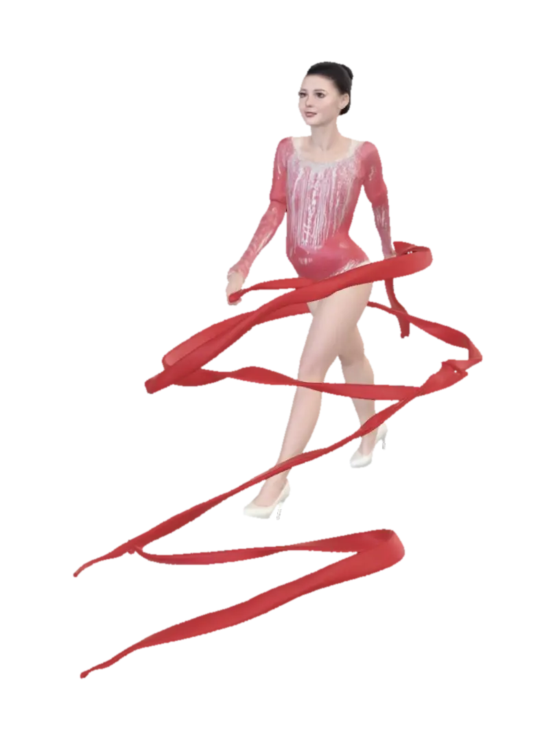 Ribbon of Rhythm 3D model, vytvořený pomocí AI