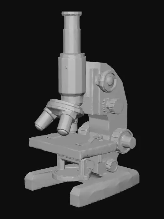 3D model for Microscope on Transparent Background