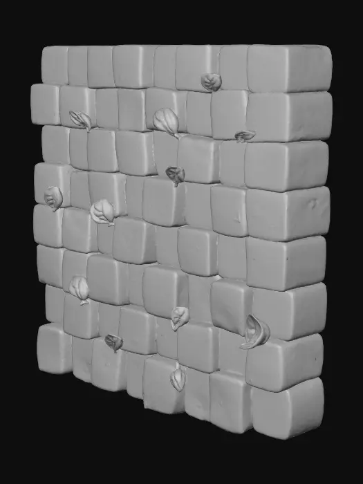 3D model for Watermelon Feta Chessboard