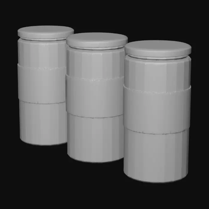 3D model for Granola Trio Jars