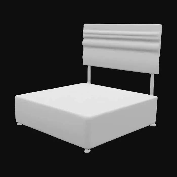 3D model for Bedframe with Headboard
