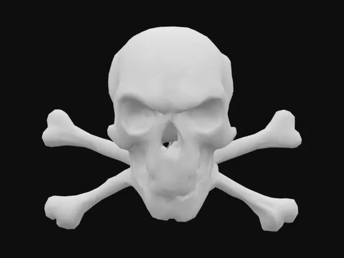 3D model for Jolly Roger Skull And Crossbones
