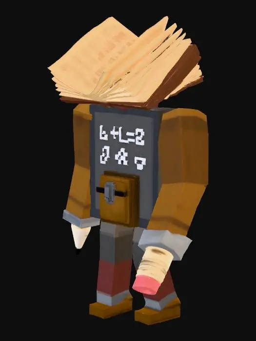 3D model for Mathbot in Minecraft