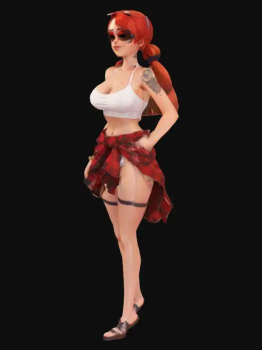 3D model for Sunlit City Stroll