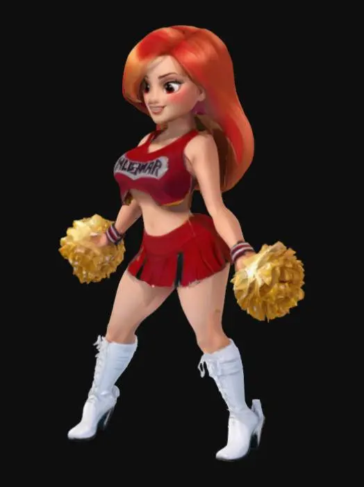 3D model for Cheerleader Spirit