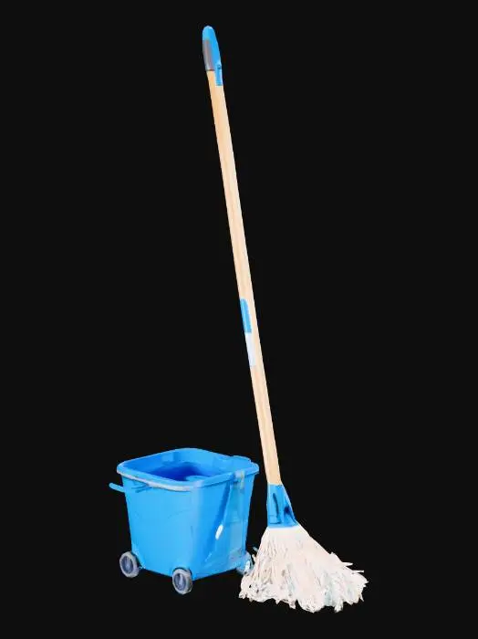 3D model for a mop with bucket