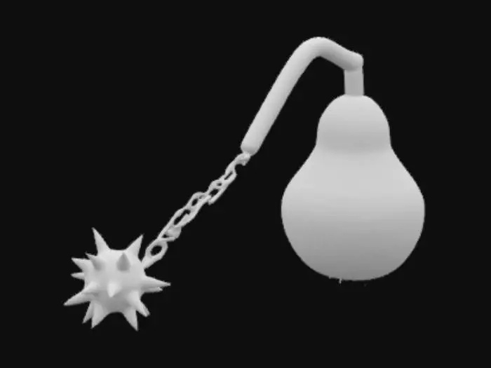 3D model for Pearflail, #SketchTo3D#