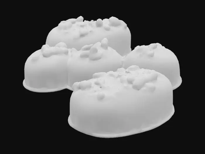 3D model for Eine Praline Schoko mit Pistazien topping , #food#