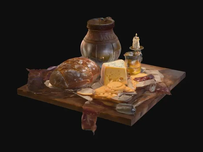 3D model for #food#, Rustic Feast