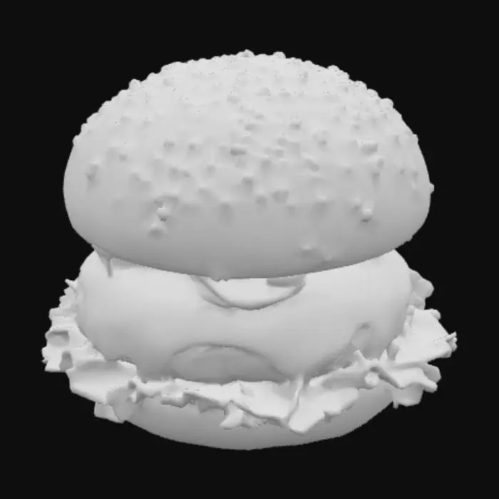 3D model for Juicy Cheeseburger with some pickels and tomato in it. Make the cheese as cheesy as possible to make it Look extra yummy, #food#
