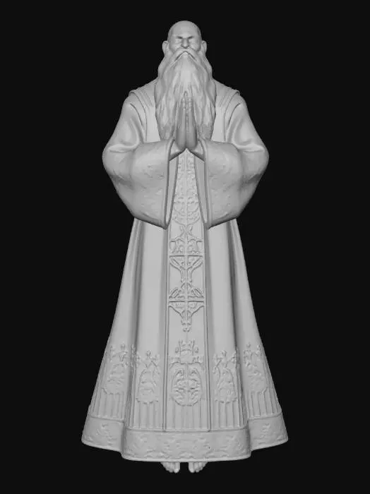 3D model for Old gothic priest
full body
floating in the air like aspire to the sky
Bald head, long grey bear, dark skin
No Background
Dramatic lighting
head and torso tilt back
hand in prayer position