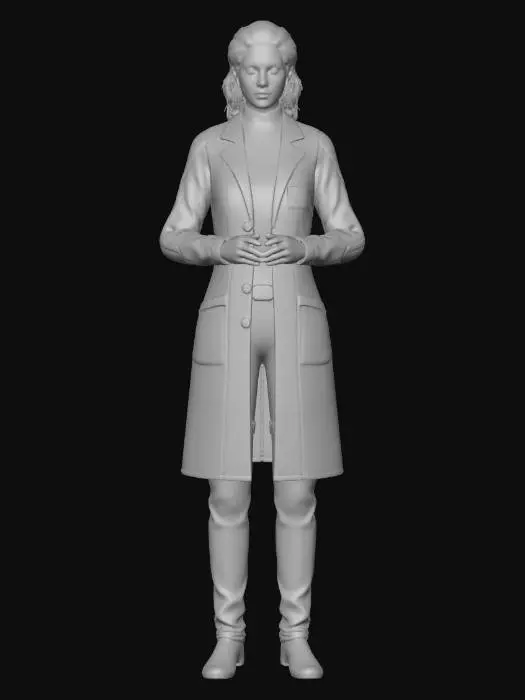 3D model for Neon Labcoat Scientist