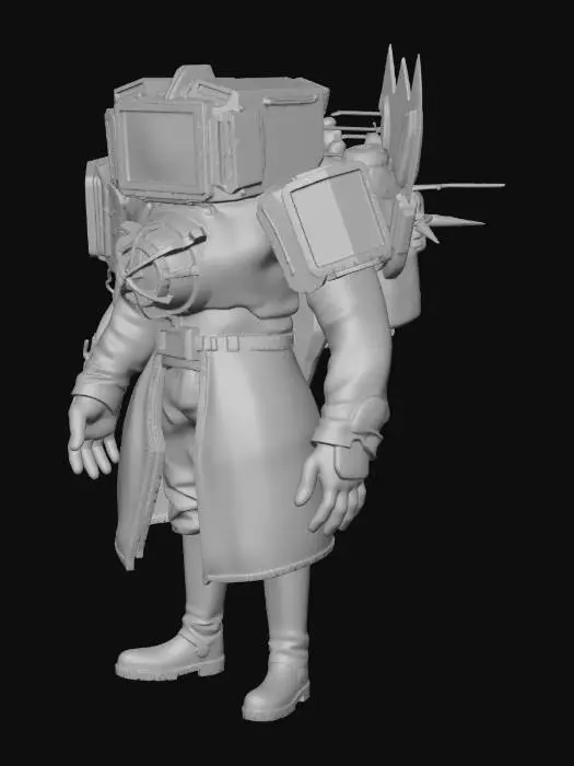 3D model for ТВ мен титан