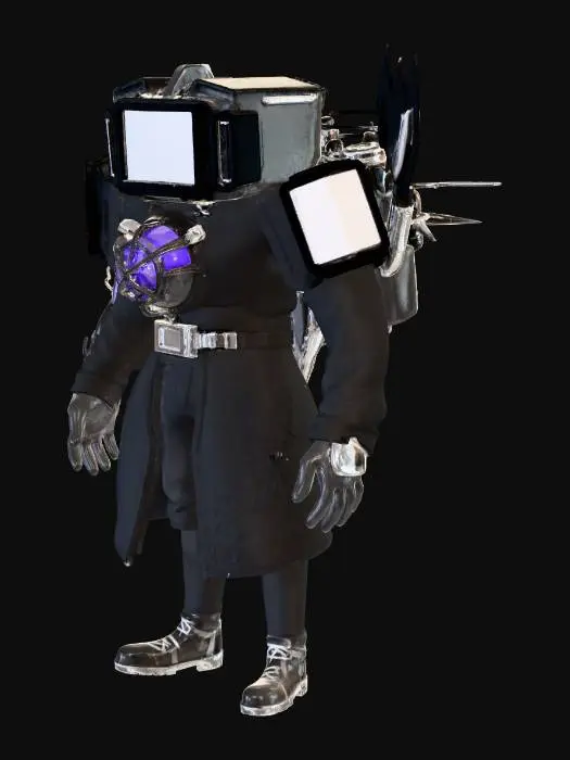 3D model for ТВ мен титан