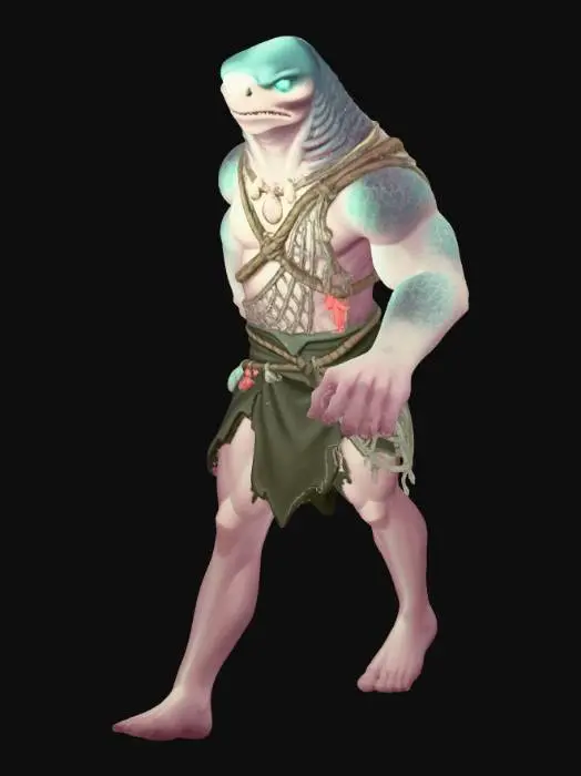 3D model for Shark-man