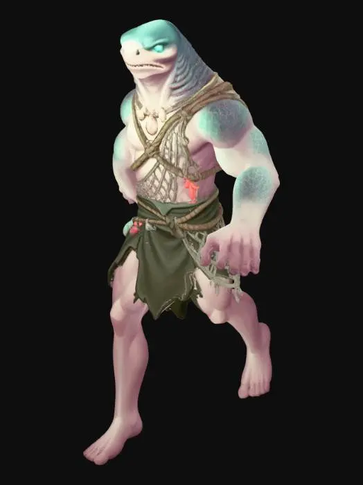 3D model for Shark-man