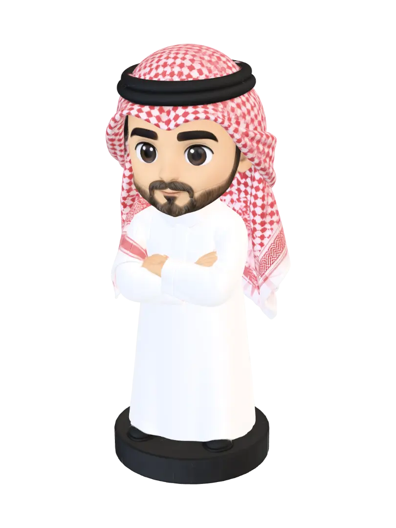 Modelo 3D de Desert Diplomat - Turban, gerado por IA