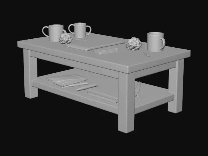 3D model for Cozy Living Room Coffee Table