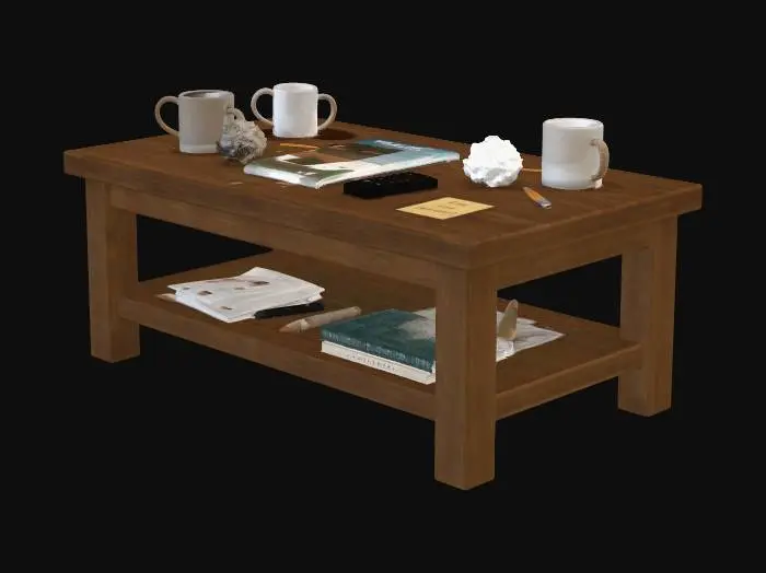 3D model for Cozy Living Room Coffee Table