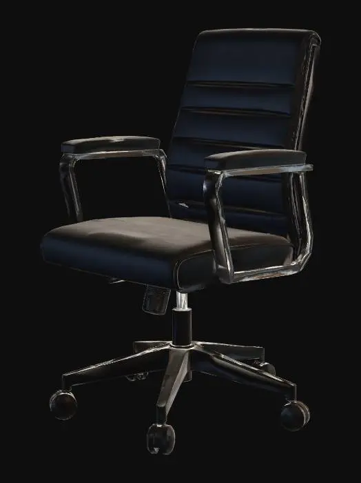 3D model for Executive Black Leather Office Chair
