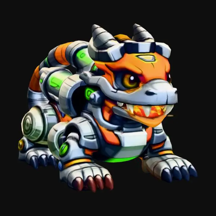 3D model for Flameforge Mecha Dragon