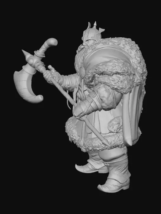 3D model for Santa Warrior