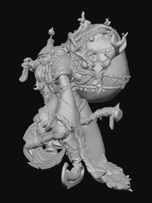 3D model for evil santa