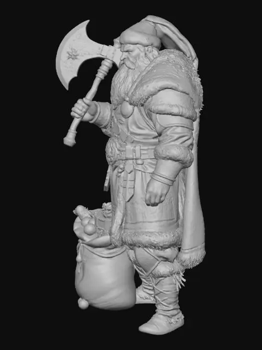 3D model for Santa Warrior