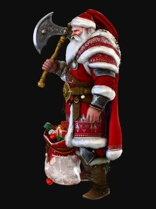 3D model for Santa Warrior