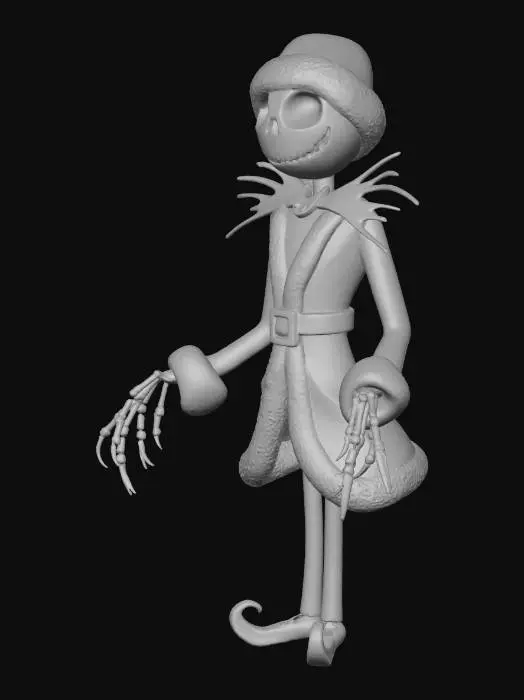 3D model for Jack Skellington santa