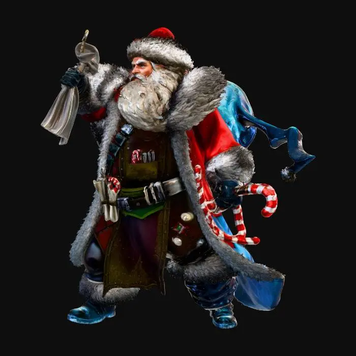 3D model for Winter Warrior Claus