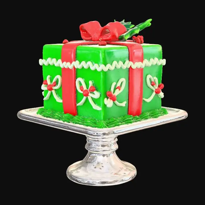 3D model for Christmas cake