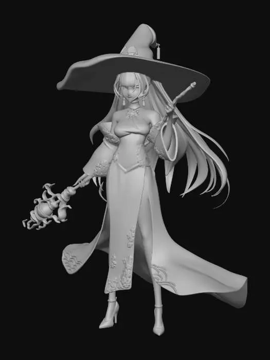 3D model for Azure Tide Witch