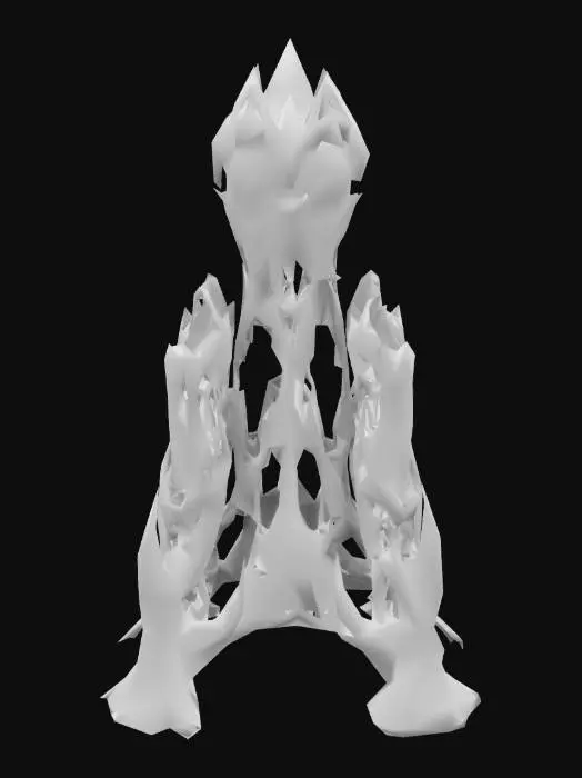 3D model for mythical attack tower with eye top of it , sauron eye , obsidian texture 