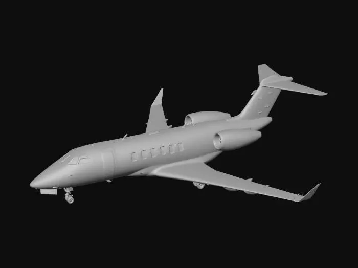 3D model for Challenger 350 Aircraft