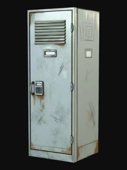 3D model for Rusty Locker