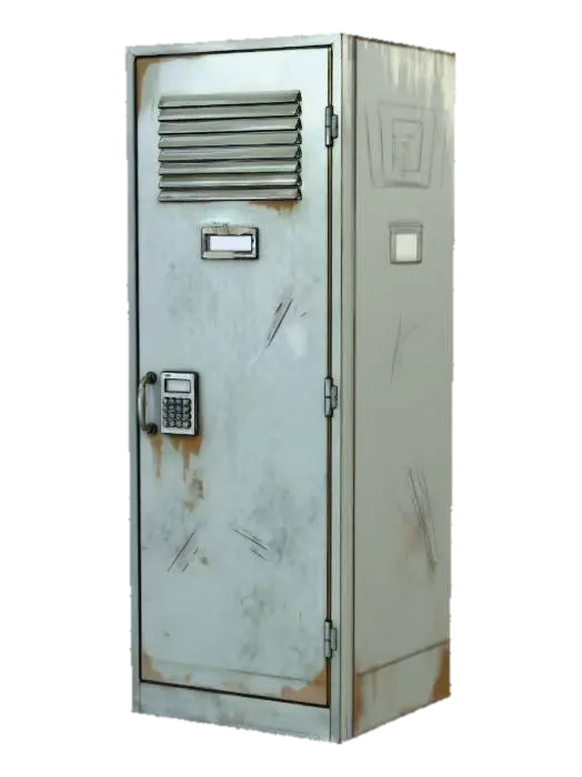 Rusty Locker - Door 3D model, vytvořený pomocí AI