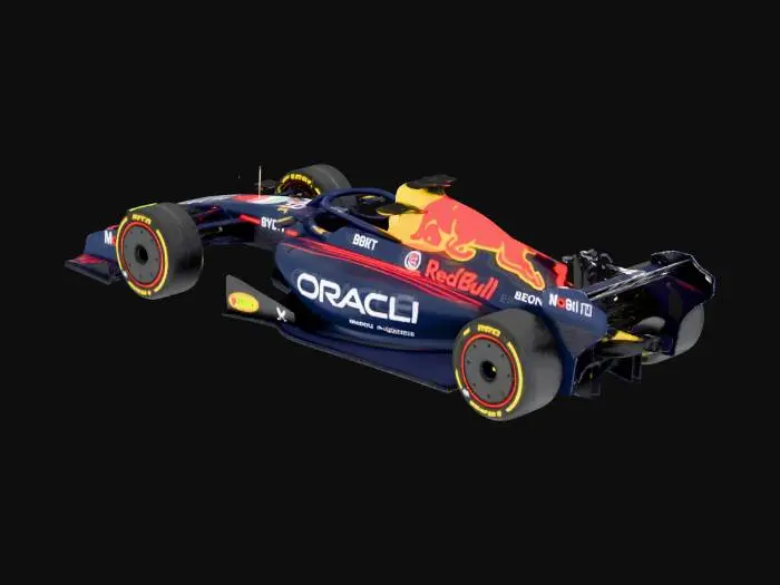 3D model for Formula 1 red bull car