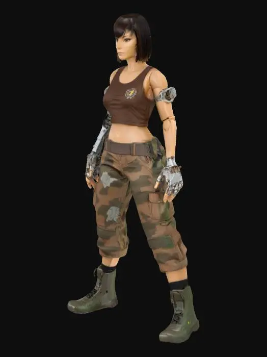 3D model for Cyborg Warrior