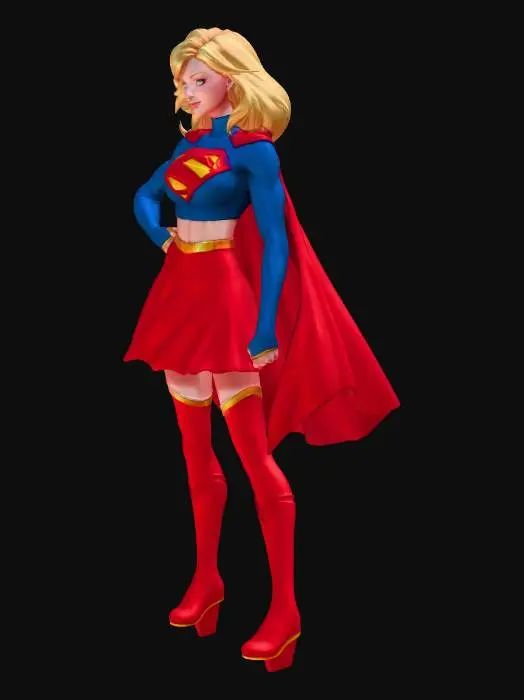 3D model for Radiant Supergirl