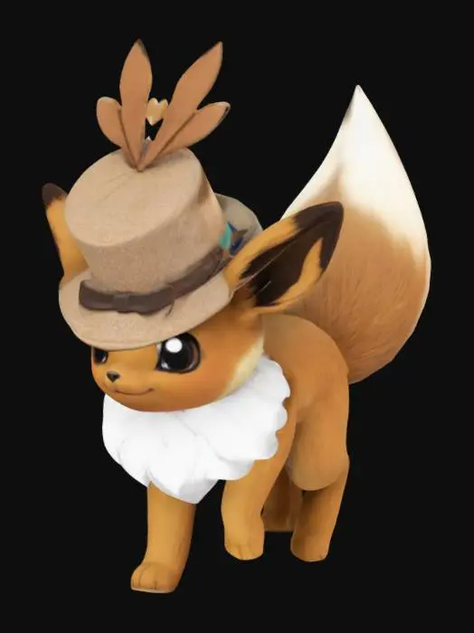 3D model for Eevee in a Hat