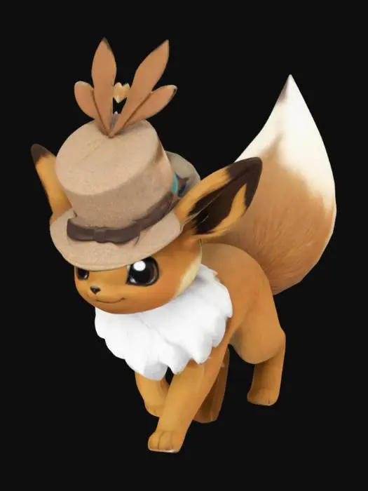 3D model for Eevee in a Hat