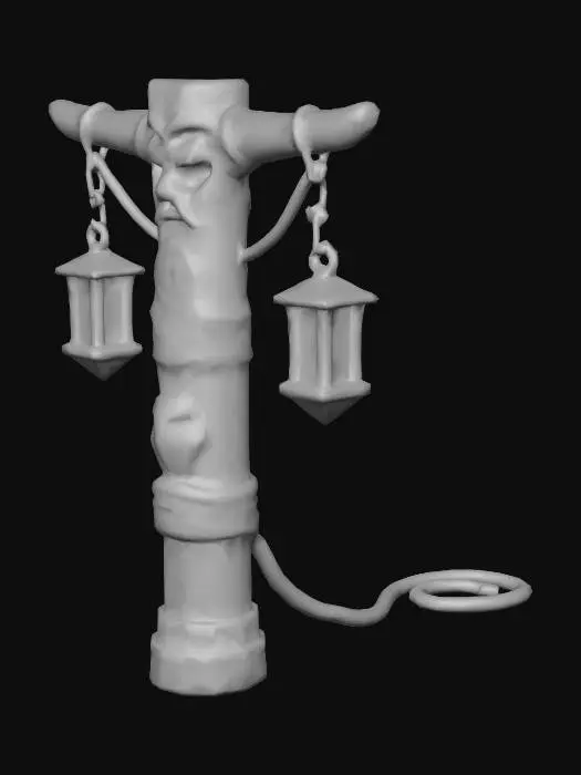 3D model for Totem Lantern Post