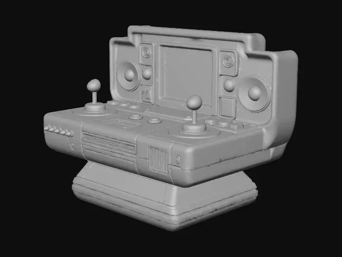 3D model for Retro Arcade Console