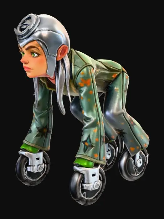 3D model for Roller Warrior