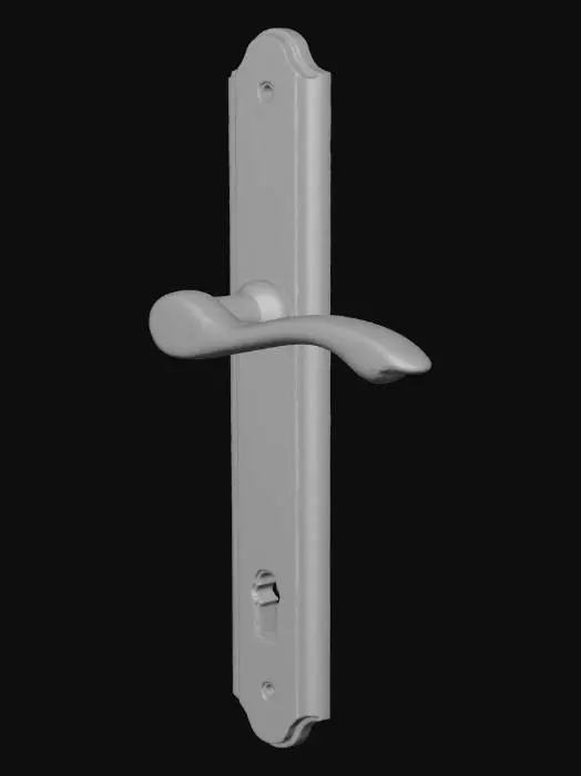 3D model for Antique Brass Door Handle