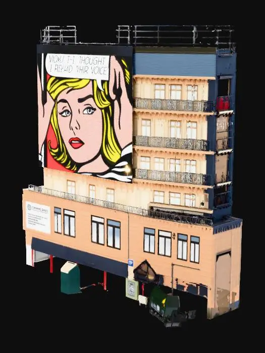 3D model for City Pop Art Mural