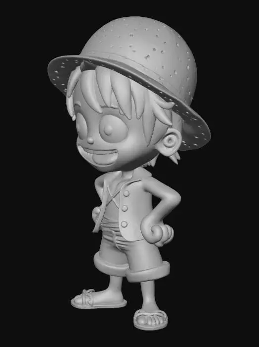 3D model for luffy pop
