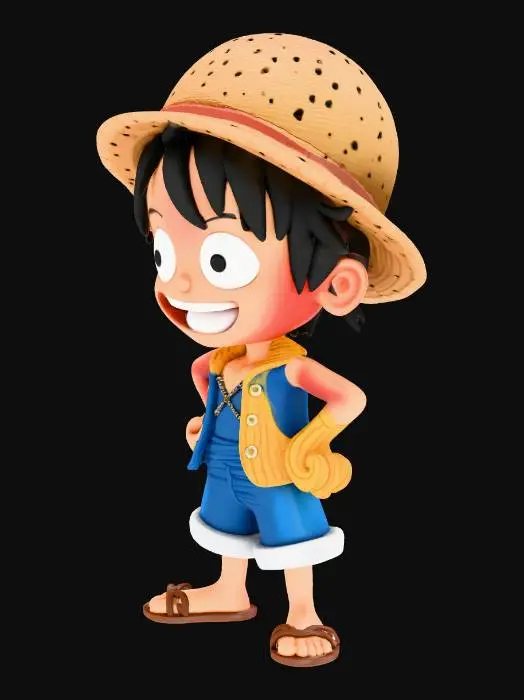 3D model for luffy pop